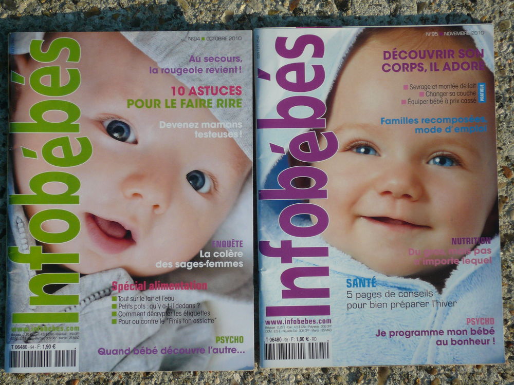 Lot de 2 revues   Infob�b�s   3 Franqueville-Saint-Pierre (76)
