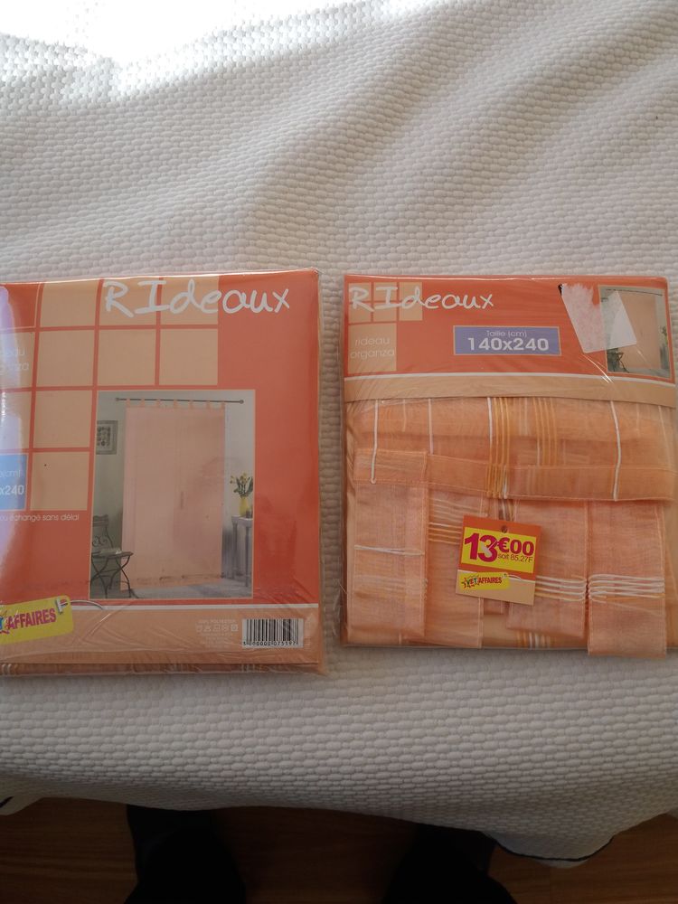 rideau organzia oange 140*240 10 Saint-Andr�-d'Apchon (42)