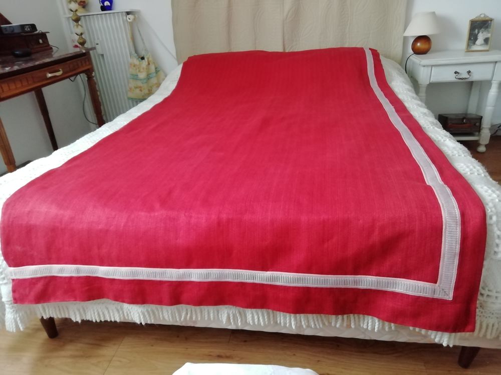 rideau rouge tissus lourd de qualité 15 Poitiers (86)