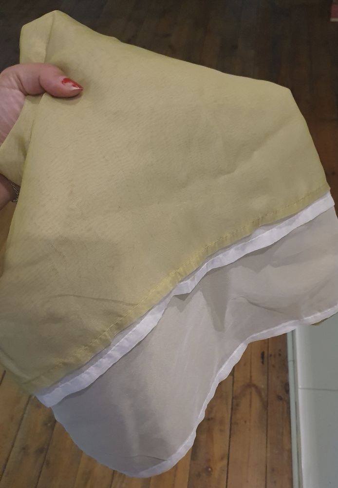 Rideau Voilage vert anis et blanc 140 x 240 cm 3 Monistrol-sur-Loire (43)