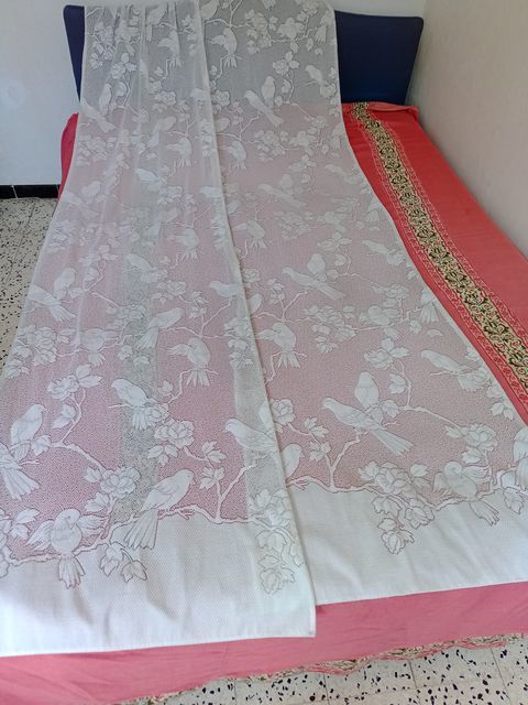 Rideaux anciens blanc en dentelles fait main - Plusieurs dim 8 Bagnols-sur-C�ze (30)