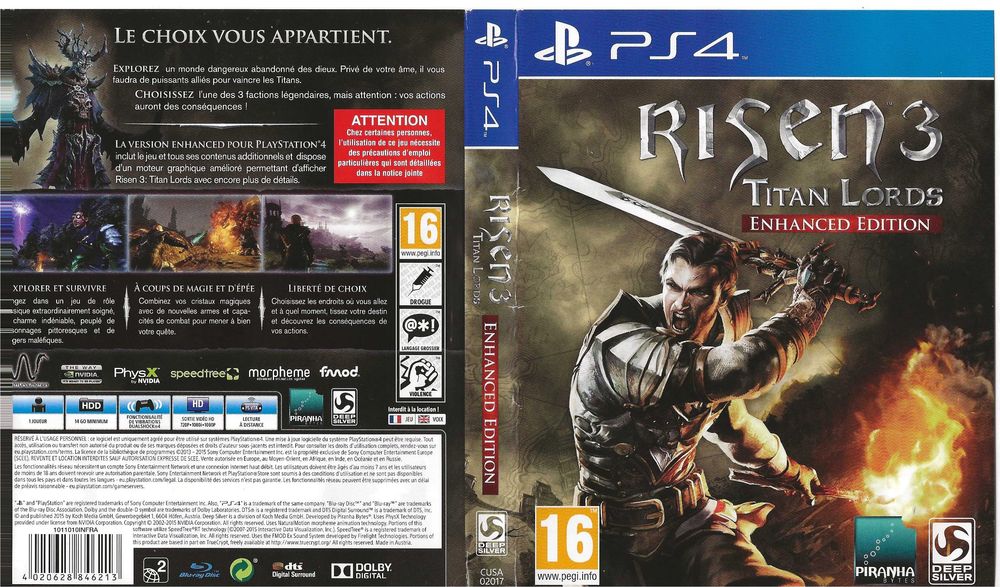 jeu ps4 risen 3 titan lords enchanced �dition 8 Meaux (77)