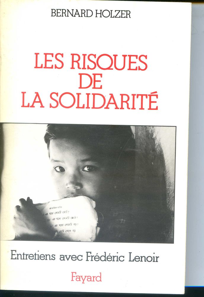 Les risques de la solidarit� - Bernard Holzer, 4 Rennes (35)