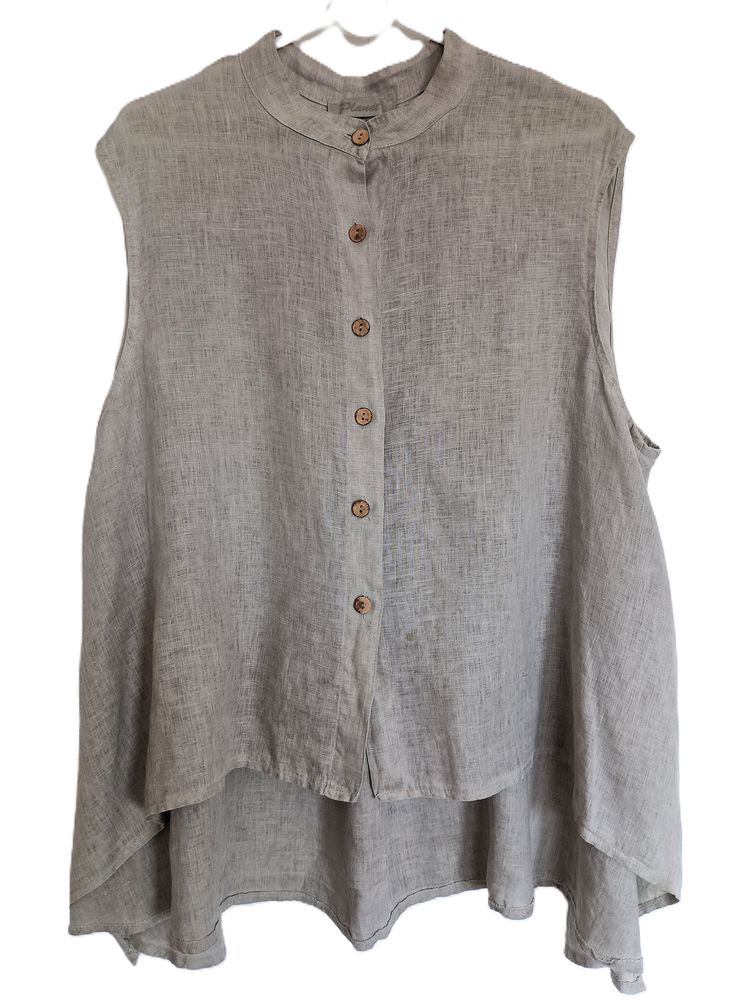 robe assymetrique beige en lin Neuve marque  Planete 15 Cannes (06)