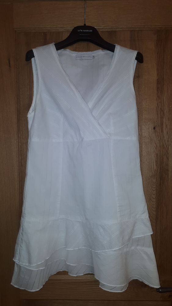 Robe blanche marque Cache Cache taille 40 15 Villiers (86)