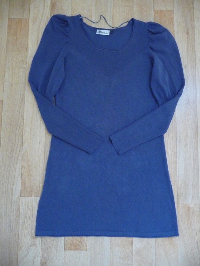 Robe bleu ardoise taille 38-40 manches longues 15 Celles-sur-Belle (79)