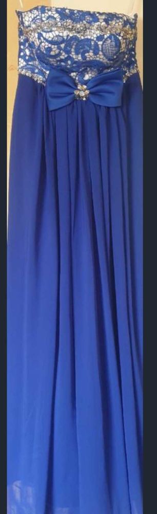 Robe bustier longue bleu roy taille S 35 Nancy (54)