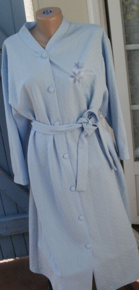 Robe de chambre VINTAGE bleue clair, taille 42 8 Montauban (82)