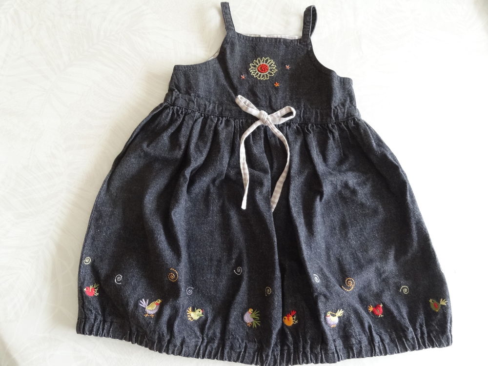 Robe chasuble Toile Jean � bretelles 3 ans  Catimini  0 Pauillac (33)