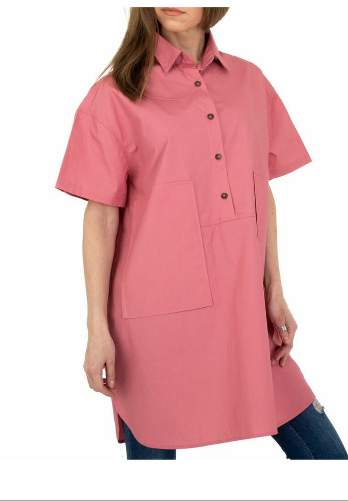 Robe chemise rose oversize S/M (taille unique) 10 Sorgues (84)