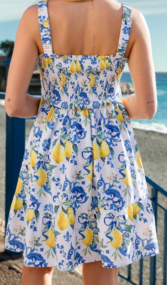 Robe �t� f�minine motif original haut smoke  T 38  - 40 / 40 15 Domart-en-Ponthieu (80)