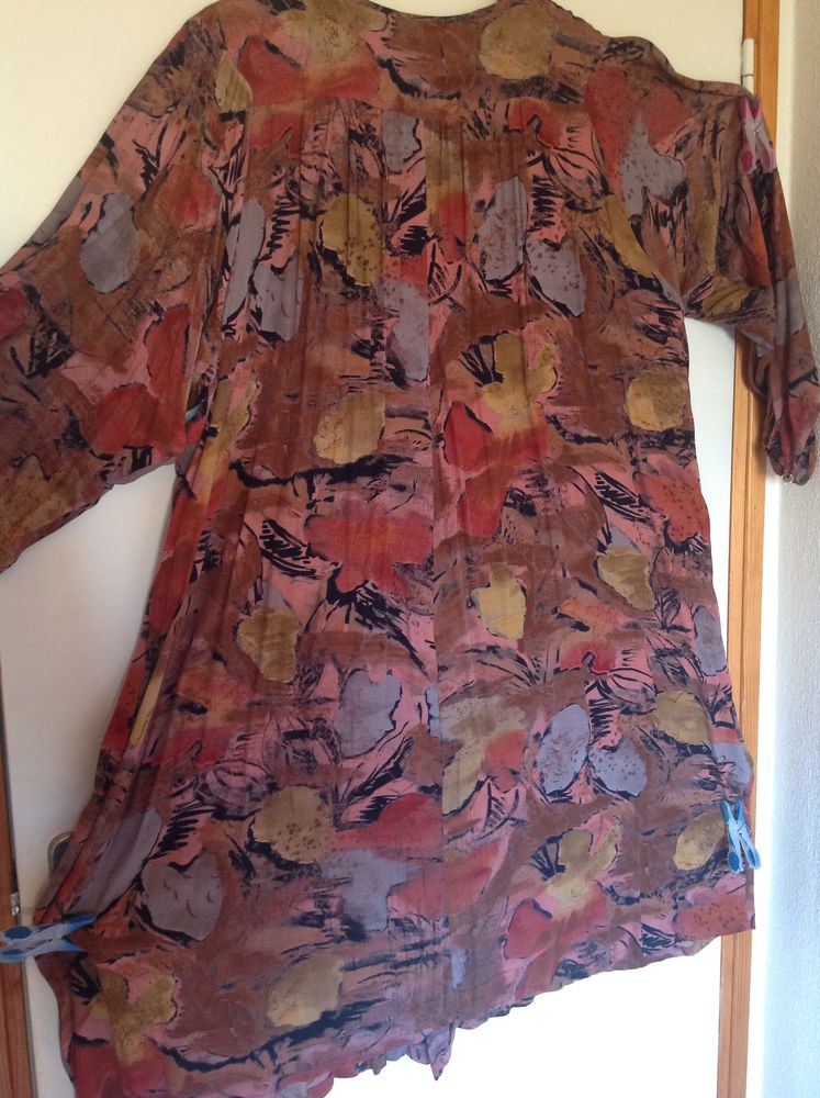 ROBE � FLEURS ROUGE BLEU VERTE ROSE GRANDE TAILLE Envoi Poss 15 Tr�gunc (29)