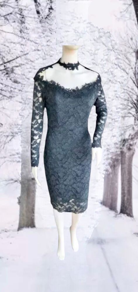 ROBE FOURREAU VINTAGE D�COUPE ORIGINALE & DENTELLE FLEURS 0 Villeneuve-Loubet (06)