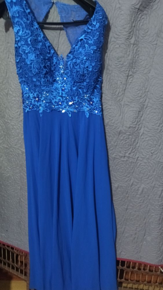 Robe invit�e mariage bleu roi 20 Sainte-Clotilde (97)