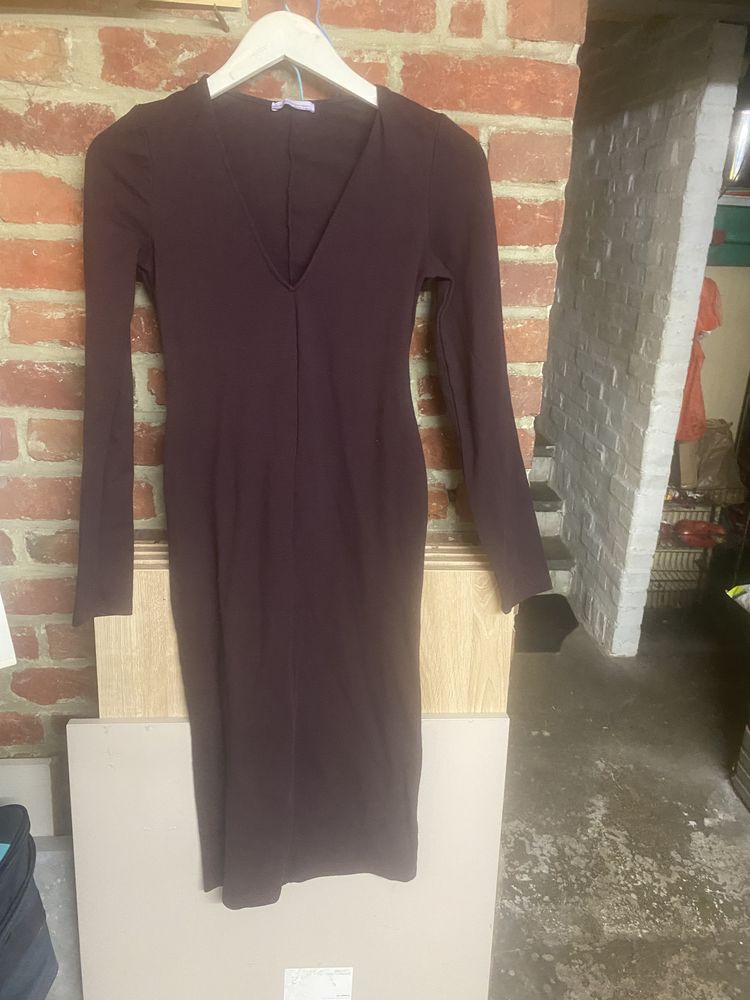 Robe  longue bordeaux manches longue 5 Hem (59)