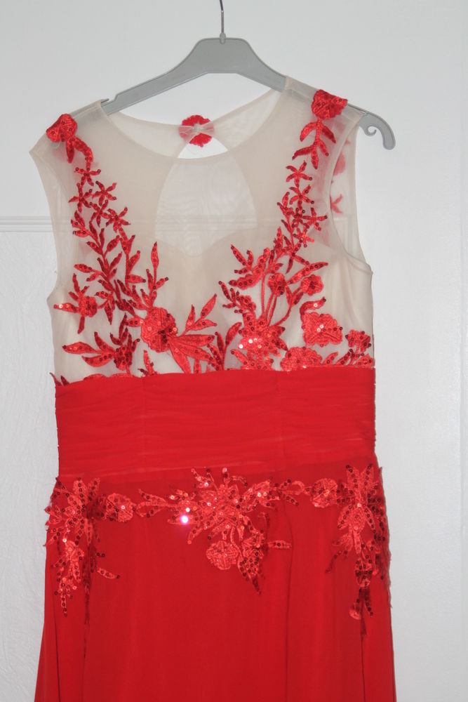 Robe longue c�r�monie, soir�e ou cocktail.Moderne, taille 38 10 Le Havre (76)