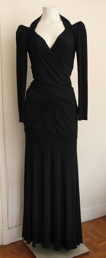 Robe longue drap�e DONNA KARAN 
T.L ou 40/42 Fr 140 Issy-les-Moulineaux (92)