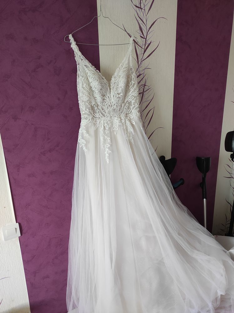 Robe de mari�e blanche ros� 450 Lennon (29)