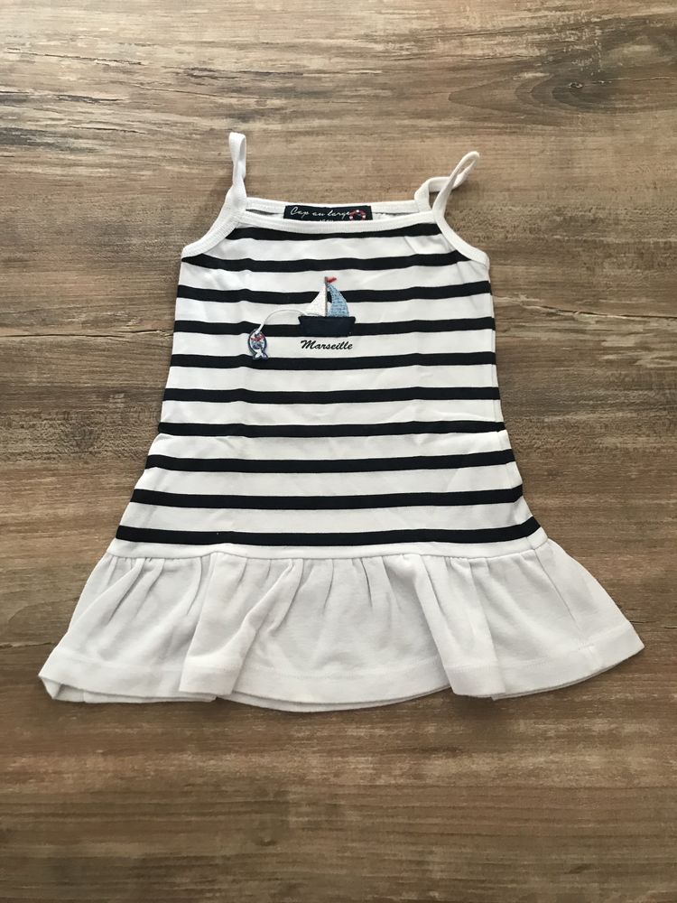 Robe marine enfant fille   Cap au large   3 Saleilles (66)