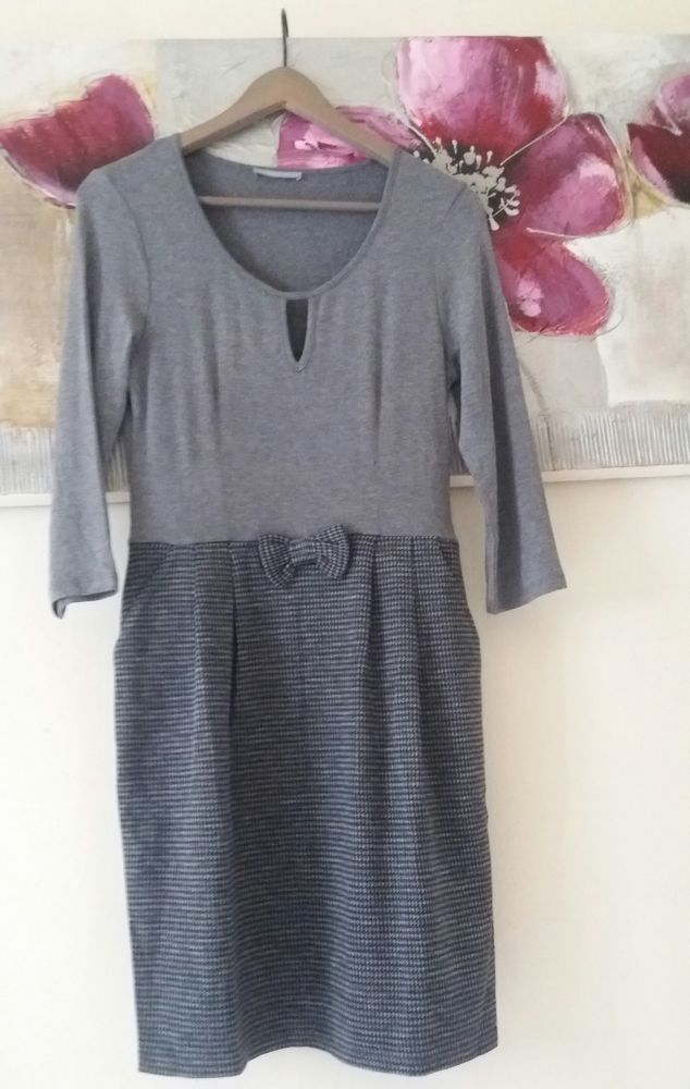 robe Mode grise imprim� pois pied poule T 38 - 40 8 Domart-en-Ponthieu (80)