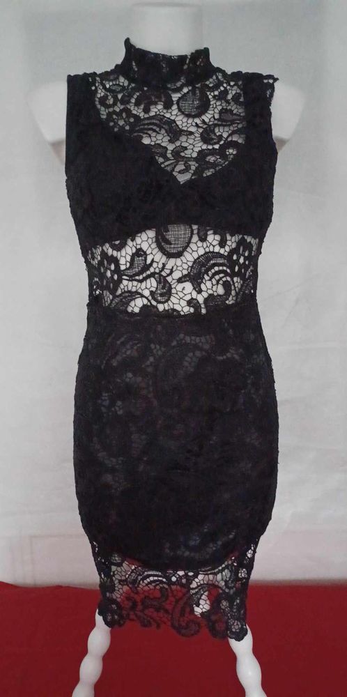 AG-R09 robe noire dentelle T34/36 13 Toulon (83)