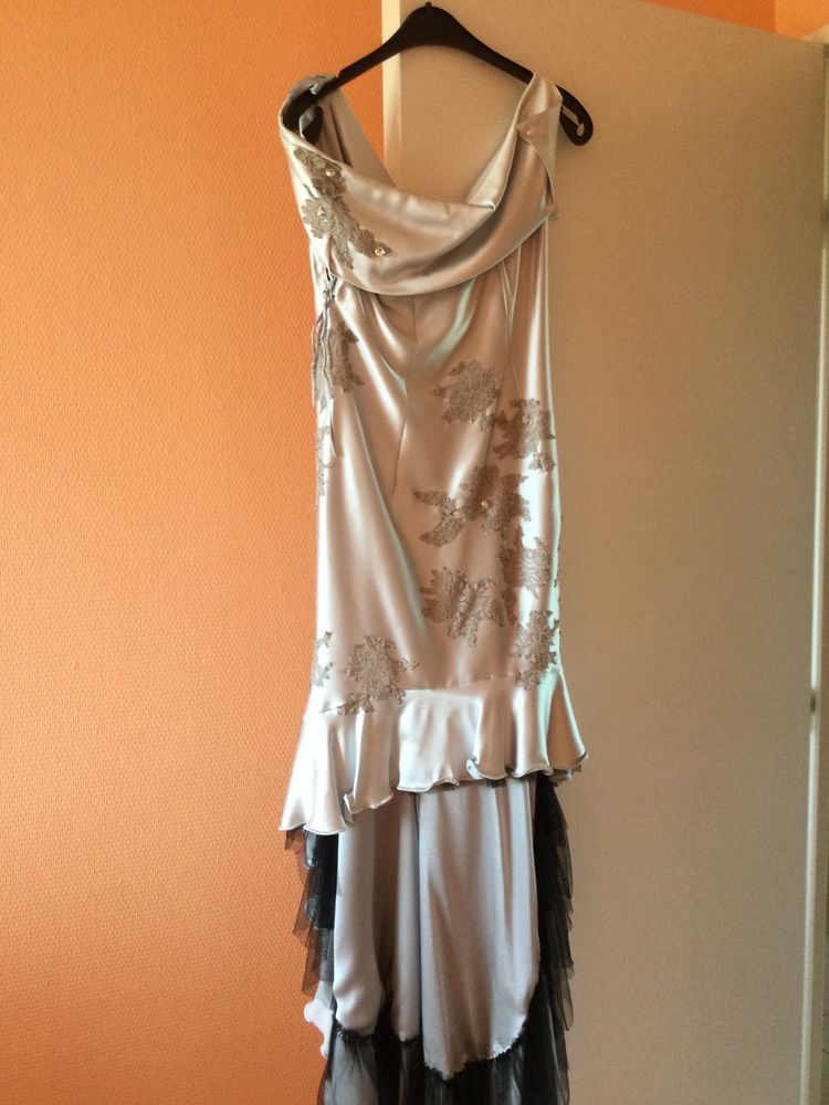 Robe en soie naturelle 50 Bordeaux (33)