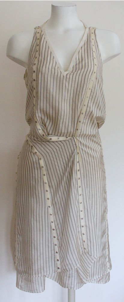 Robe soie ray�e GILLES ROZIER T.36 Fr 120 Issy-les-Moulineaux (92)