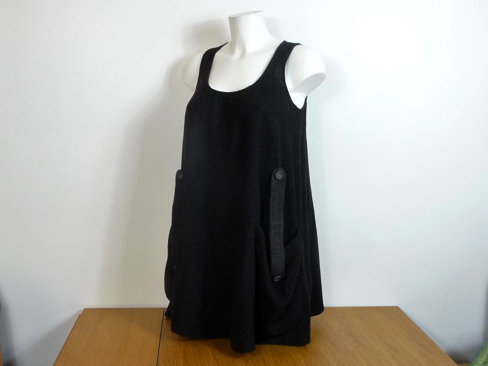 Robe/ Tunique Evas�e Gris Anthracite sans manches- Cr�a 80 Paris 15 (75)