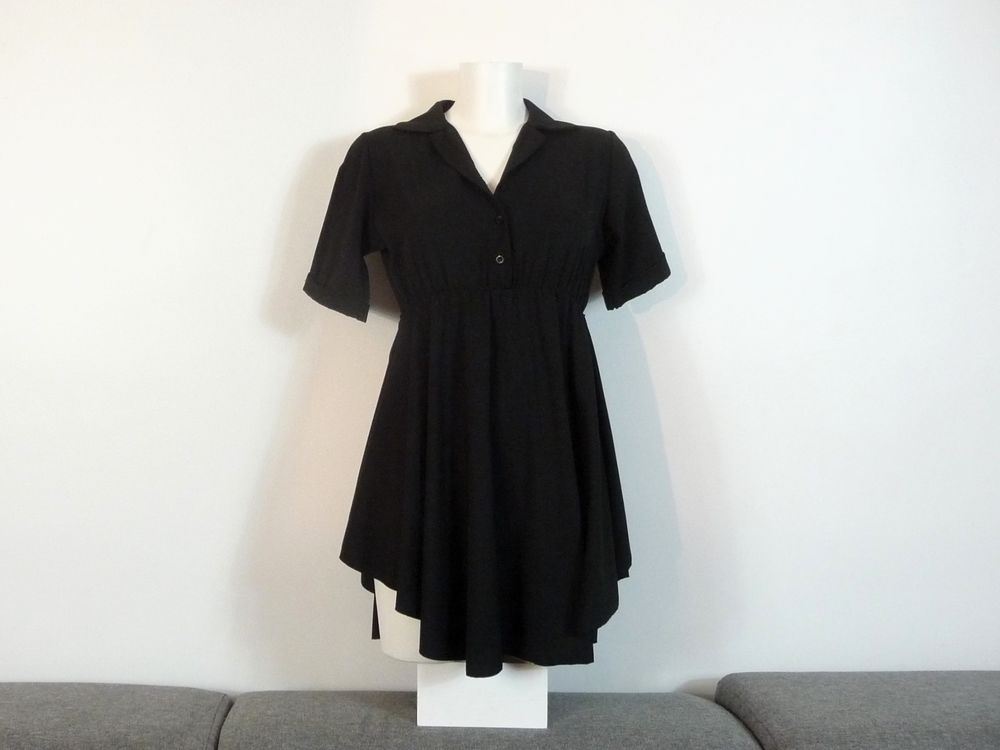 Robe/ Tunique Noir Manches Courtes Ceinture- New Collection 12 Paris 15 (75)