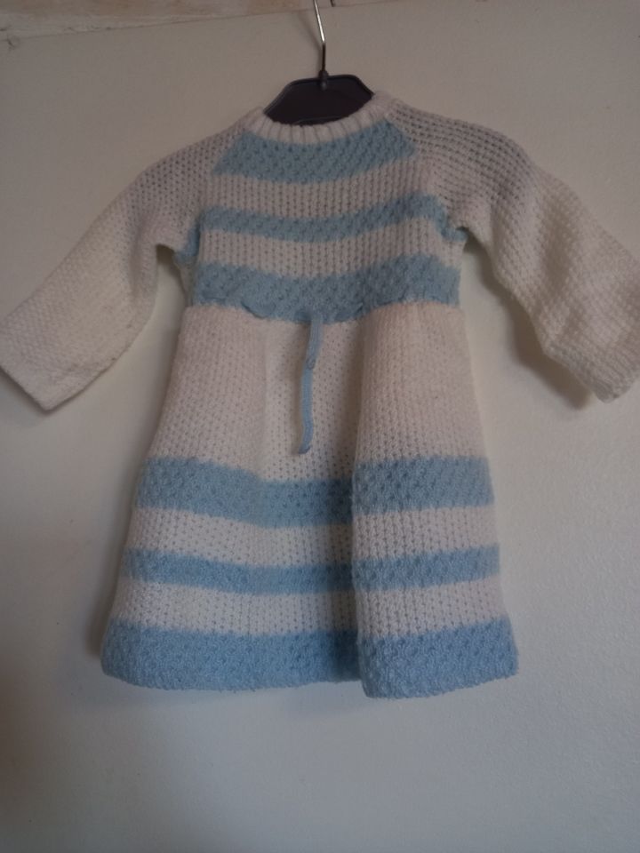 Robe vintage bleu et blanche 12 mois 5 Villiers (86)