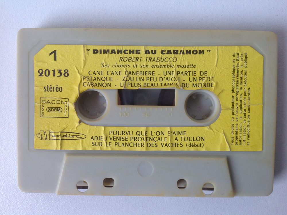 ROBERT TRABUCCO DIMANCHE AU CABANON K7 Envoi Possible
1 Tr�gunc (29)