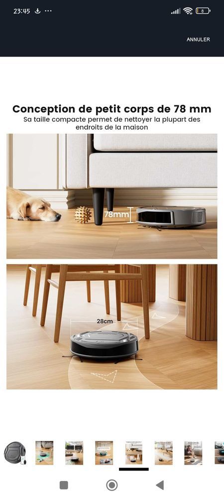 ROBOT ASPIRATEUR Lefant M210 Pro+ Neuf cause doublon 90 Mennecy (91)