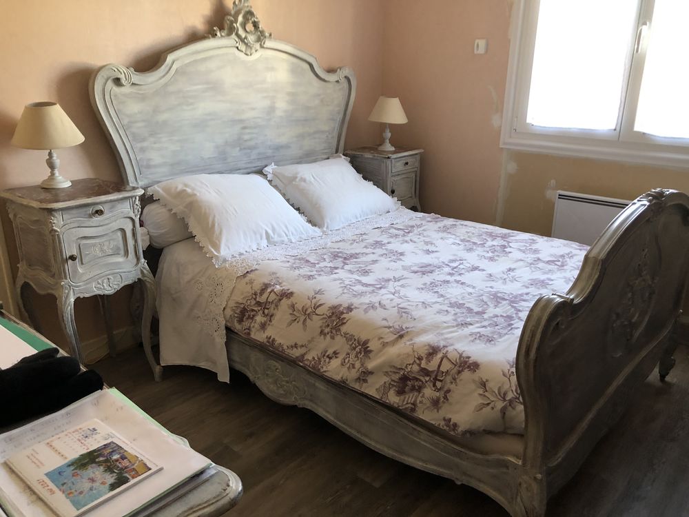 LIT ROCAILLE Louis15 + 2 CHEVETS 250 Catus (46)