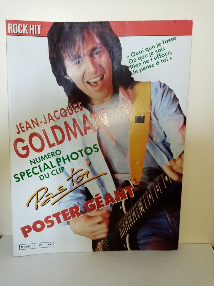 Rock Hit N�6 : Jean-Jacques Goldman (Poster-bag 1986) 30 Angers (49)