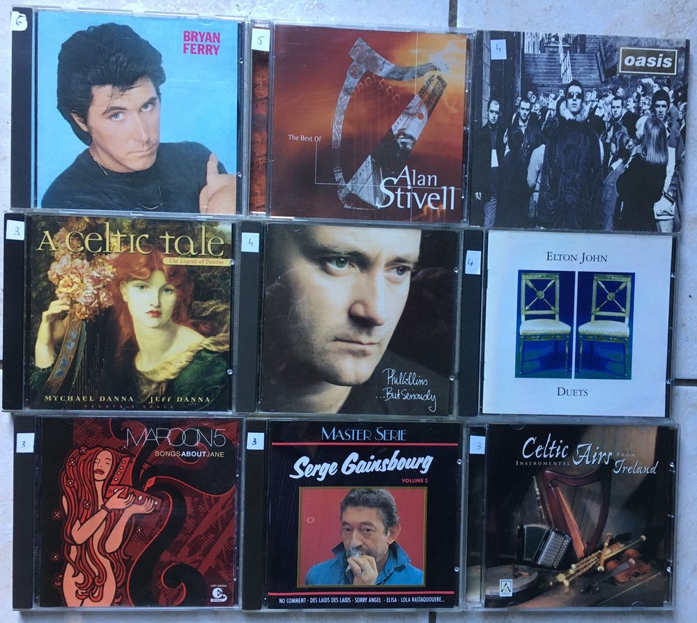 CD pop rock , rock , chanson francaise ... 5 Guyancourt (78)