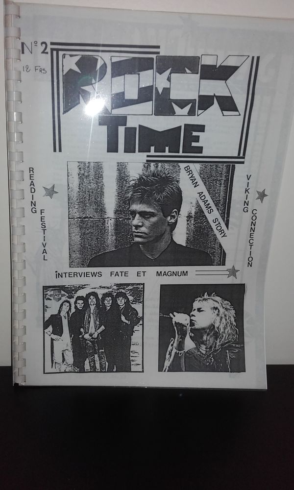 Rock Time Fanzine N�2 (Avec Spirale) feat. Bryan Adams, Fate 40 Angers (49)