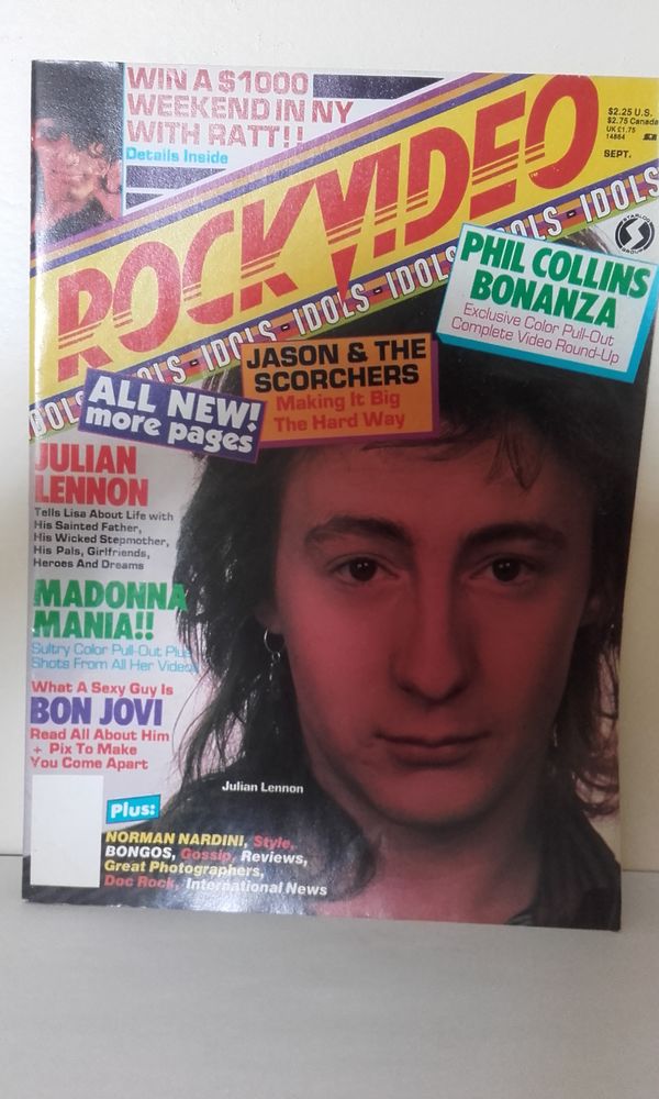 Rock Video - September 1985 (US Magazine) avec Julian Lennon 30 Angers (49)