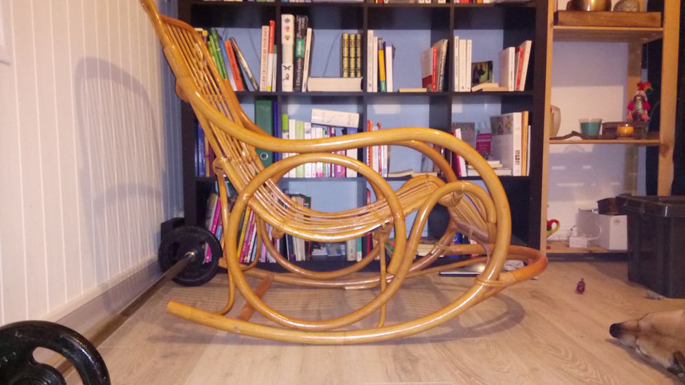 Rocking chair confort en rotin 45 Saint-Gingolph (74)