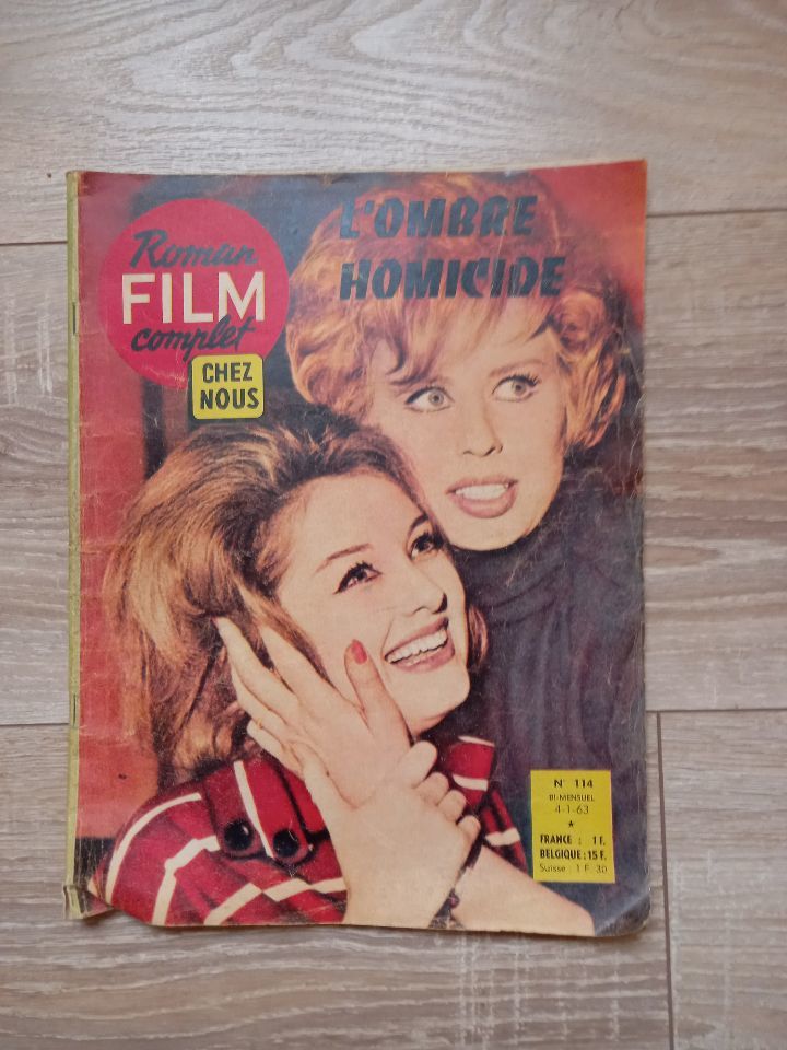 Roman photo -roman film complet chez nous- L'ombre Homicide 15 Villiers (86)