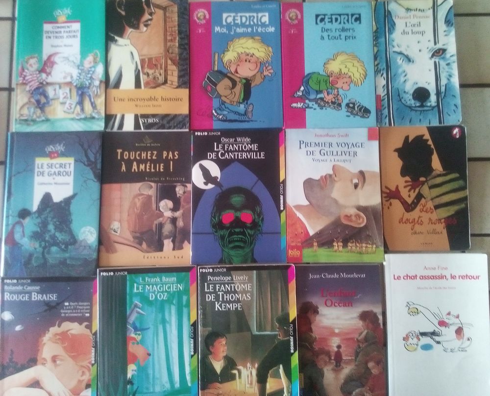Lot 15 romans litt�rature jeunesse 7-12 ans 10 Montpellier (34)