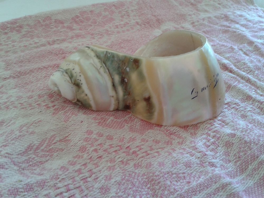 Rond de serviette ancien coquillage DUNKERQUE 10 Dijon (21)