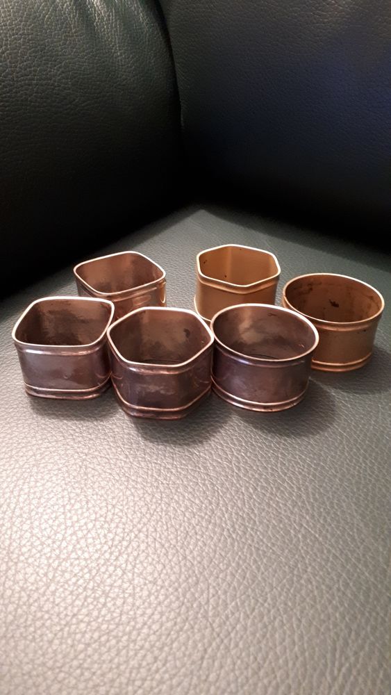 Lot de 6 ronds de serviette argent�s 10 Versailles (78)