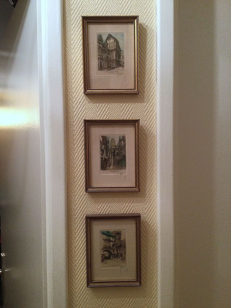 Rouen, petites gravures color�es. 18 Saint-Germain-en-Laye (78)