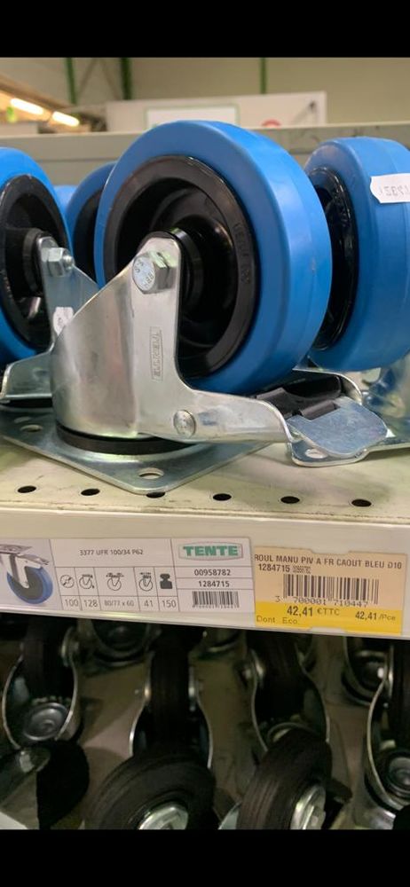 Roulettes avec frein 5 Vitry-sur-Seine (94)