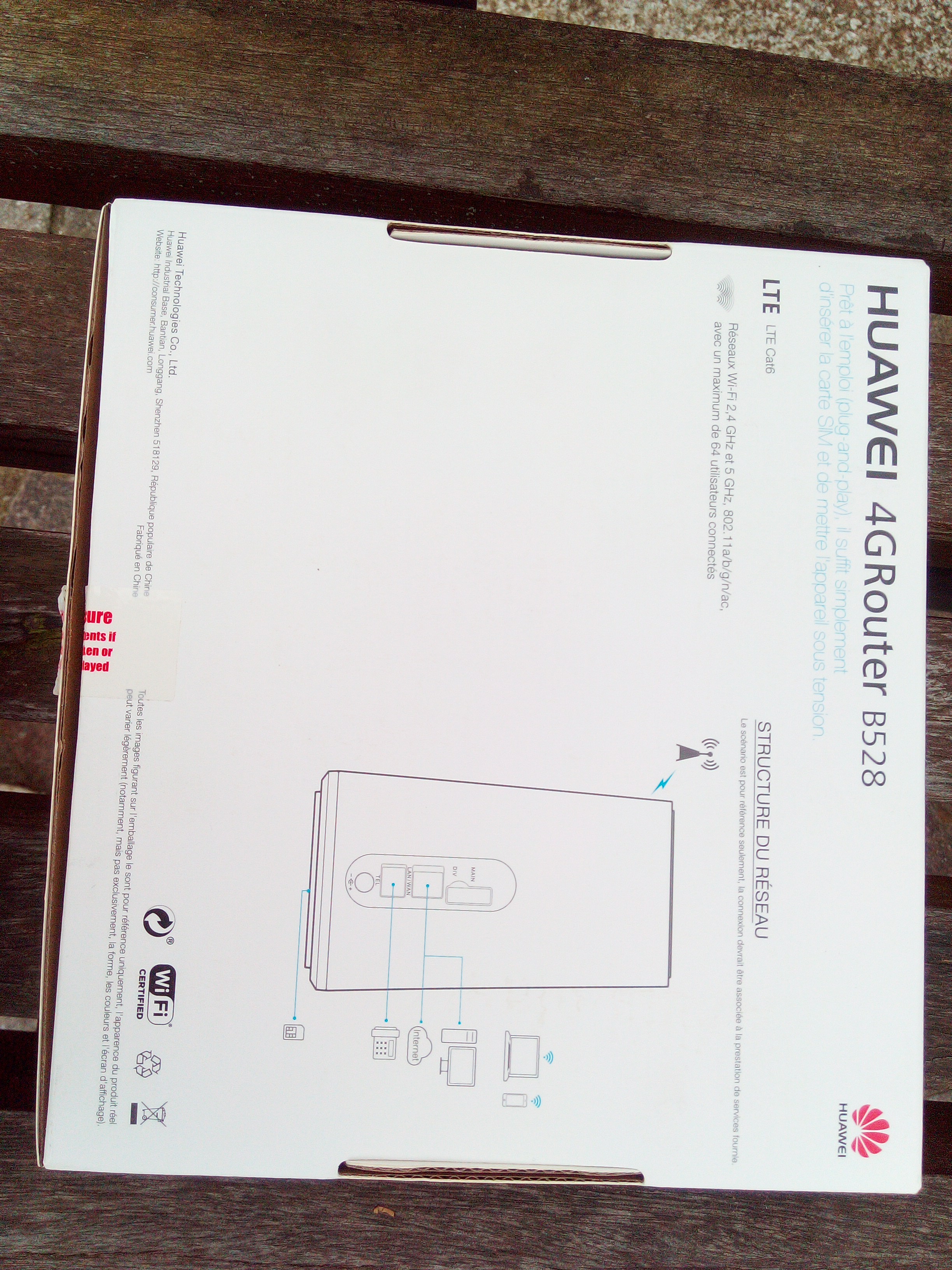 Routeur Huawei wifi 4G+/4G (5G
TR�S HAUT D�BIT 30 Golfech (82)