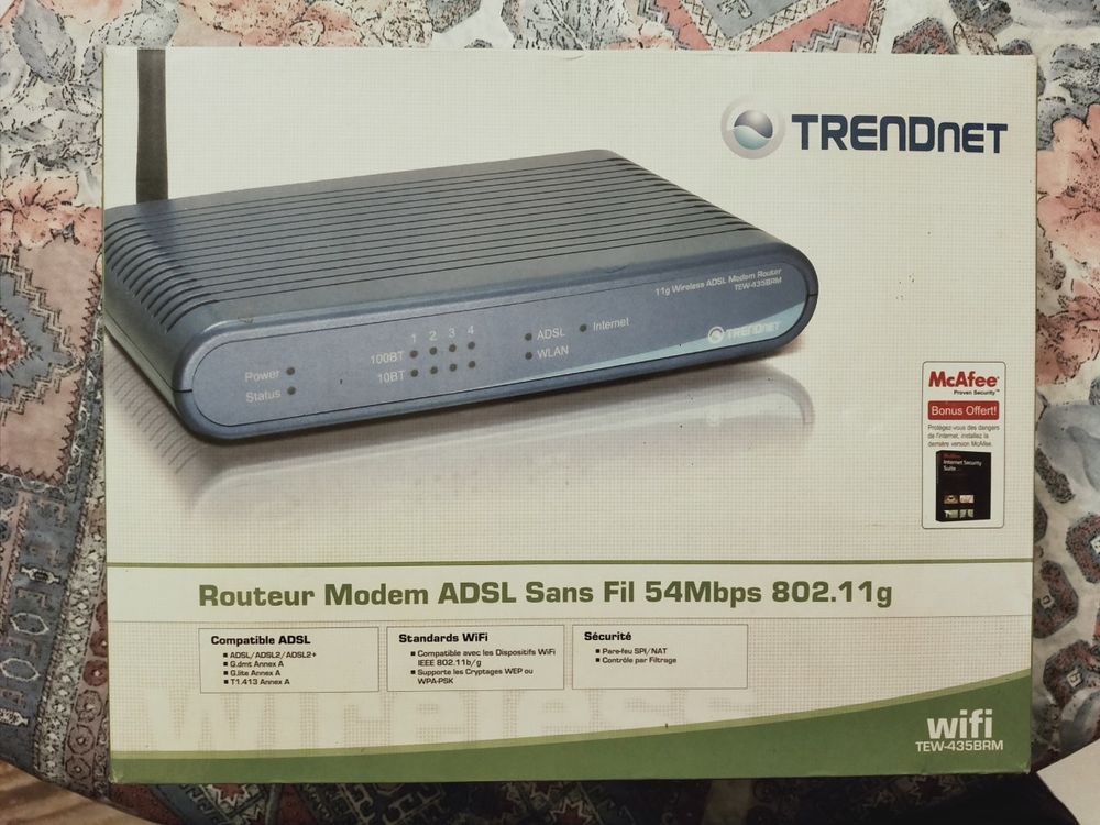 Routeur Modem ADSL TRENDnet 10 Nice (06)
