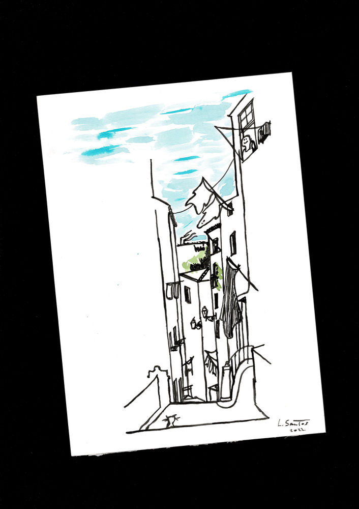 1 Rues d'Alfama: A4 Peinture Contemporain D�corative 7 Portugal