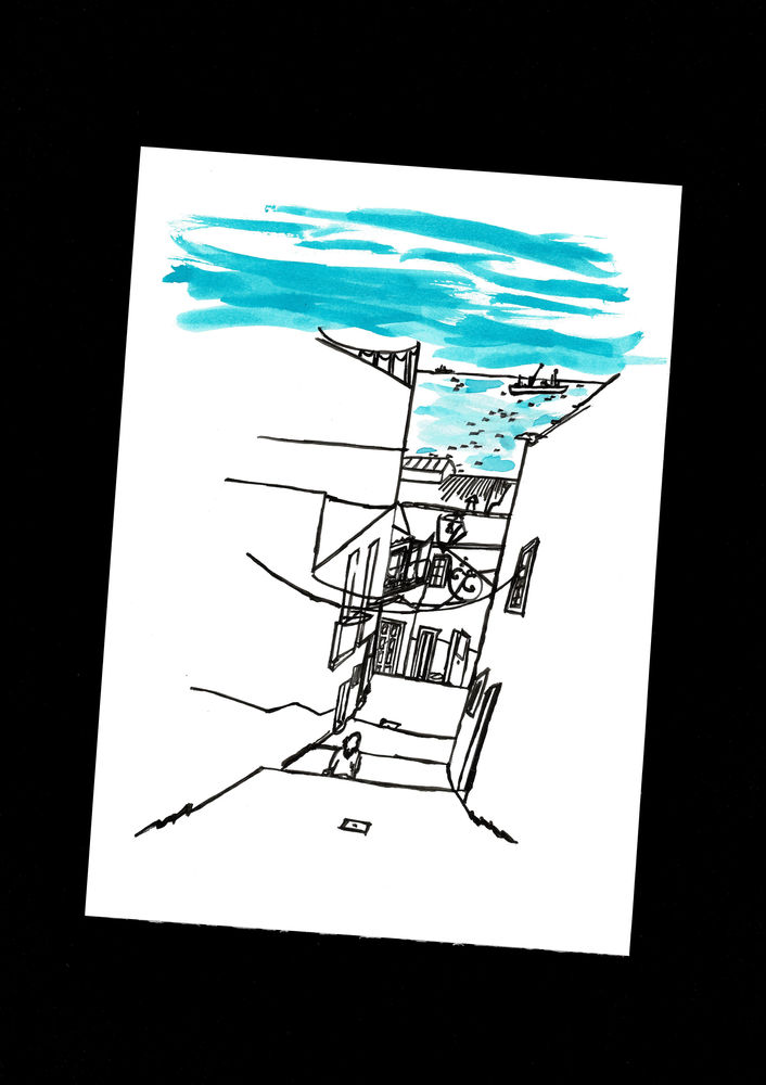 Rues Alfama Portugal: A4 Peinture Contemporain D�corative 7 Portugal