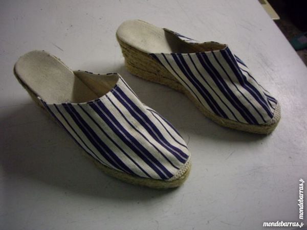 Sabots en espadrilles pt 37 en Marine Ray� 5 Bouxwiller (67)