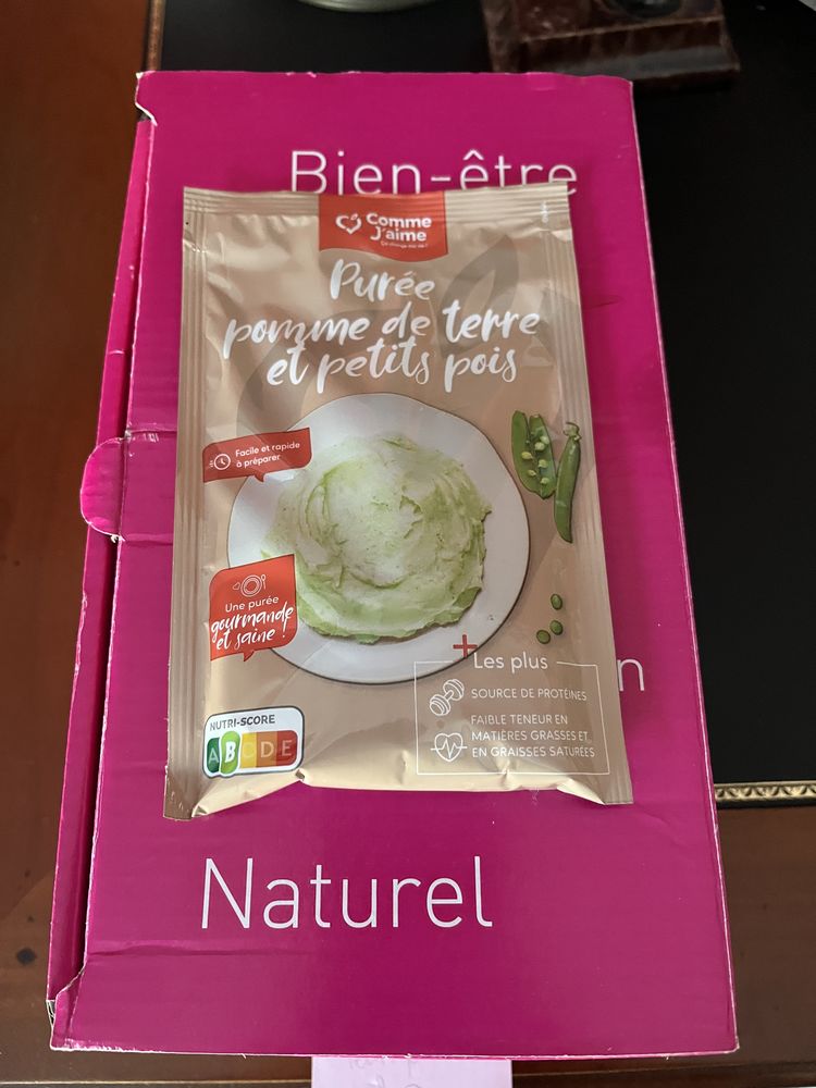 Lot de 20 sachets de pur�e de pomme de terre petits pois 30 La Roquebrussanne (83)